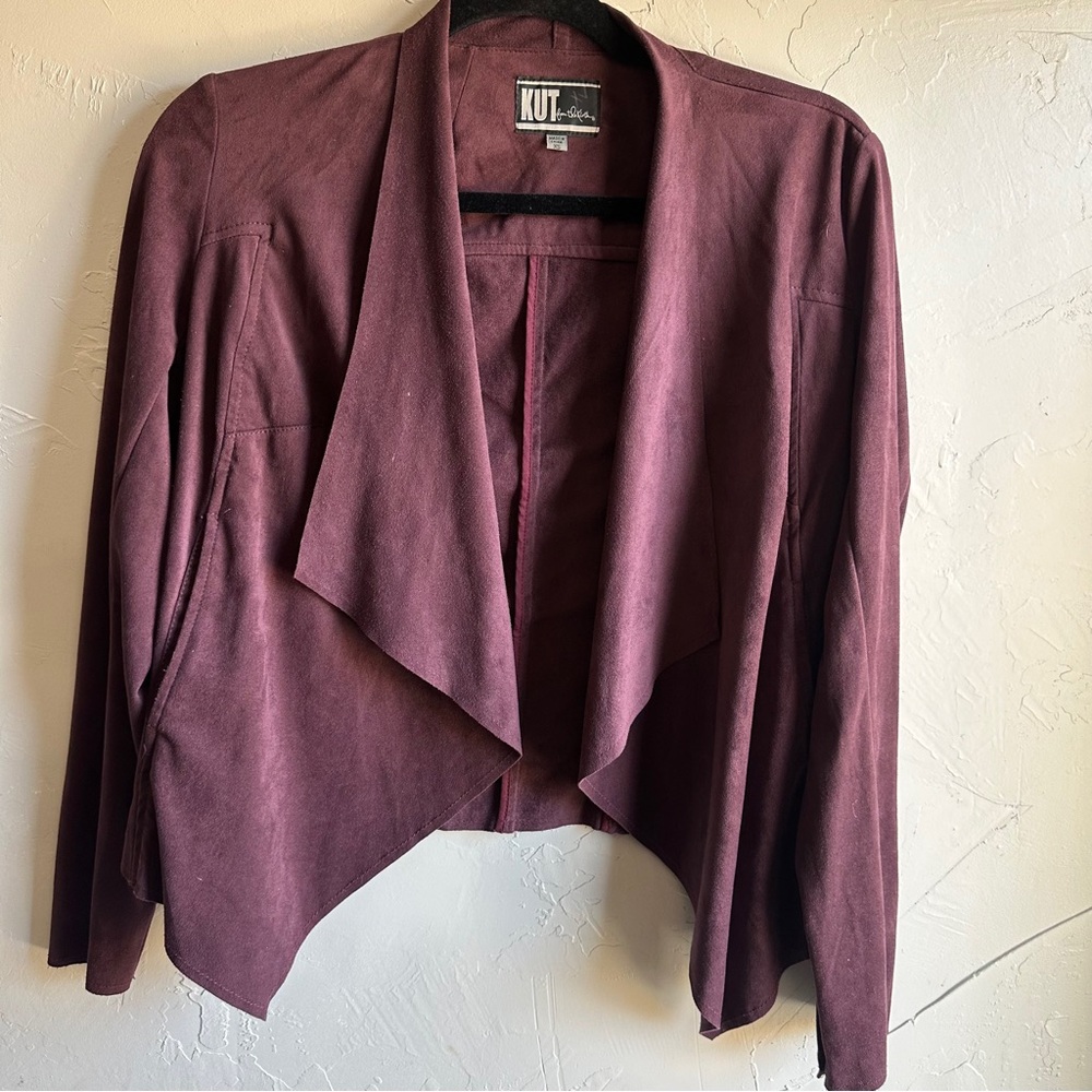 Kut from the Kloth Burgundy Blazer